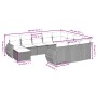 11-teiliges Gartensofa-Set mit beigen synthetischen Rattankissen von , Gartensets - Ref: Foro24-3257522, Preis: 735,06 €, Rab...