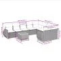 Garden sofa set 10 pieces with black synthetic rattan cushions by , Garden sets - Ref: Foro24-3257490, Price: 633,87 €, Disco...