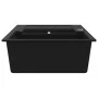 Küchenspüle mit 2 schwarzen Granitschüsseln von , Sinkt - Ref: Foro24-142950, Preis: 203,84 €, Rabatt: %