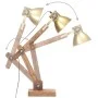 Industrial round brass table lamp 58x18x90 cm E27 by , Lamps - Ref: Foro24-320552, Price: 67,80 €, Discount: %