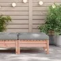 Gartenhocker mit Kissen aus massivem Douglasienholz von , Modulare Sofas für den Außenbereich - Ref: Foro24-838167, Preis: 74...