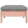 Garden stool with cushion solid Douglas fir wood by , Modular outdoor sofas - Ref: Foro24-838167, Price: 77,00 €, Discount: %