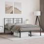 Estructura de cama con cabecero metal negro 120x190 cm de , Camas y somieres - Ref: Foro24-355558, Precio: 94,10 €, Descuento: %