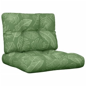 Cushions for pallets 2 units leaf print fabric by , Cushions for chairs and sofas - Ref: Foro24-360686, Price: 51,03 €, Disco...