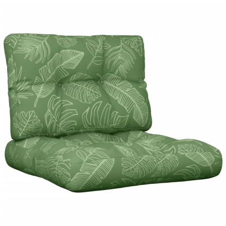 Kissen für Paletten, 2 Stück, Stoff mit Blattmuster von , Kissen für Stühle und Sofas - Ref: Foro24-360686, Preis: 51,03 €, R...