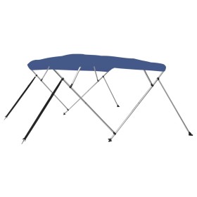 Toldo Bimini de 4 arcos azul 243x196x137 cm