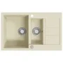 Granite kitchen sink with two beige bowls by , Sinks - Ref: Foro24-144858, Price: 196,33 €, Discount: %