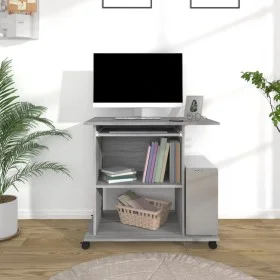 Sonoma gray plywood desk 80x50x75 cm by , Desks - Ref: Foro24-815544, Price: 73,07 €, Discount: %