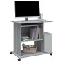 Sonoma grauer Sperrholzschreibtisch 80x50x75 cm von , Schreibtische - Ref: Foro24-815544, Preis: 71,49 €, Rabatt: %