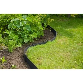 Nature Garden Edging Set with Spikes Black 15 cm x 10 m by , Garden edging and edging - Ref: Foro24-447504, Price: 52,95 €, D...