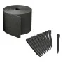 Nature Garden Edging Set with Spikes Black 15 cm x 10 m by , Garden edging and edging - Ref: Foro24-447504, Price: 52,95 €, D...