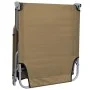 Folding lounger with adjustable taupe backrest by , Loungers - Ref: Foro24-44294, Price: 64,67 €, Discount: %