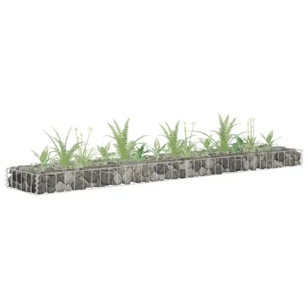Gabionenbett aus verzinktem Stahl, 180 x 30 x 10 cm von , Töpfe und Pflanzgefäße - Ref: Foro24-145632, Preis: 25,12 €, Rabatt: %