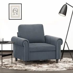 Dunkelgrauer Samtsessel 60 cm von , Sofas - Ref: Foro24-359510, Preis: 169,40 €, Rabatt: %