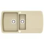 Fregadero de cocina de granito con dos senos beige de , Fregaderos - Ref: Foro24-144854, Precio: 281,39 €, Descuento: %