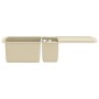 Fregadero de cocina de granito con dos senos beige by , Sinks - Ref: Foro24-144854, Price: 282,93 €, Discount: %