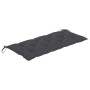 Batavia solid teak bench with anthracite gray cushion 120 cm by , garden benches - Ref: Foro24-3062169, Price: 229,51 €, Disc...