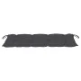 Batavia solid teak bench with anthracite gray cushion 120 cm by , garden benches - Ref: Foro24-3062169, Price: 225,22 €, Disc...