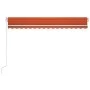 Automatic awning LED wind sensor orange brown 400x300 cm by , Awnings - Ref: Foro24-3068915, Price: 605,58 €, Discount: %