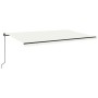 Cremefarbene manuell einziehbare Markise 500 x 350 cm von , Markisen - Ref: Foro24-3069217, Preis: 431,07 €, Rabatt: %