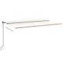 Cremefarbene manuell einziehbare Markise 500 x 350 cm von , Markisen - Ref: Foro24-3069217, Preis: 431,07 €, Rabatt: %
