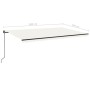 Cremefarbene manuell einziehbare Markise 500 x 350 cm von , Markisen - Ref: Foro24-3069217, Preis: 431,07 €, Rabatt: %