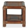 Mesita de noche de bambú marrón oscuro 40x40x40 cm de vidaXL, Mesitas de noche - Ref: Foro24-244608, Precio: 70,47 €, Descuen...