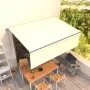 Manual retractable awning with cream blinds 4.5x3 m by , Awnings - Ref: Foro24-3069437, Price: 391,60 €, Discount: %