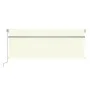 Manual retractable awning with cream blinds 4.5x3 m by , Awnings - Ref: Foro24-3069437, Price: 391,60 €, Discount: %