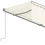 Manual retractable awning with cream blinds 4.5x3 m by , Awnings - Ref: Foro24-3069437, Price: 391,60 €, Discount: %
