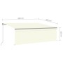 Manuell ausfahrbare Markise mit cremefarbenem Rollo 4,5 x 3 m von , Markisen - Ref: Foro24-3069437, Preis: 438,14 €, Rabatt: %
