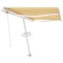 Automatische Markise LED-Windsensor gelb weiß 300x250cm von , Markisen - Ref: Foro24-3069513, Preis: 593,58 €, Rabatt: %
