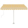 Automatische Markise LED-Windsensor gelb weiß 300x250cm von , Markisen - Ref: Foro24-3069513, Preis: 604,41 €, Rabatt: %