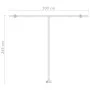 Automatische Markise LED-Windsensor gelb weiß 300x250cm von , Markisen - Ref: Foro24-3069513, Preis: 593,58 €, Rabatt: %