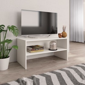 Weißer TV-Schrank aus Sperrholz, 80 x 40 x 40 cm von vidaXL, TV-Möbel - Ref: Foro24-800054, Preis: 45,60 €, Rabatt: %