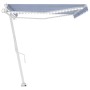 Automatische Markise LED-Windsensor blau und weiß 500x300 cm von , Markisen - Ref: Foro24-3069591, Preis: 799,64 €, Rabatt: %