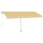 Automatic awning LED wind sensor yellow white 500x300cm by , Awnings - Ref: Foro24-3069593, Price: 770,02 €, Discount: %