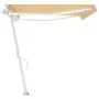 Automatic awning LED wind sensor yellow white 500x300cm by , Awnings - Ref: Foro24-3069593, Price: 770,02 €, Discount: %