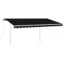 Automatic awning LED wind sensor anthracite gray 4x3.5 m by , Awnings - Ref: Foro24-3070034, Price: 689,34 €, Discount: %
