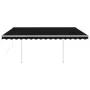Automatic awning LED wind sensor anthracite gray 4x3.5 m by , Awnings - Ref: Foro24-3070034, Price: 689,34 €, Discount: %
