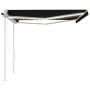 Automatic awning LED wind sensor anthracite gray 4x3.5 m by , Awnings - Ref: Foro24-3070034, Price: 689,34 €, Discount: %