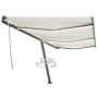 Manuell einziehbare Markise mit cremefarbenem LED-Licht 600 x 350 cm von , Markisen - Ref: Foro24-3069882, Preis: 740,51 €, R...