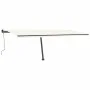 Manual retractable awning with cream LED light 600x350 cm by , Awnings - Ref: Foro24-3069882, Price: 715,29 €, Discount: %