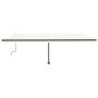 Manual retractable awning with cream LED light 600x350 cm by , Awnings - Ref: Foro24-3069882, Price: 715,29 €, Discount: %