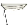 Manuell einziehbare Markise mit cremefarbenem LED-Licht 600 x 350 cm von , Markisen - Ref: Foro24-3069882, Preis: 740,51 €, R...