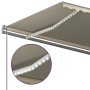 Manual retractable awning with cream LED light 600x350 cm by , Awnings - Ref: Foro24-3069882, Price: 740,51 €, Discount: %