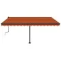 Orange und braune manuell einziehbare Fußmarkise 450x350 cm von , Markisen - Ref: Foro24-3069840, Preis: 513,37 €, Rabatt: %
