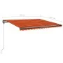 Orange und braune manuell einziehbare Fußmarkise 450x350 cm von , Markisen - Ref: Foro24-3069840, Preis: 513,37 €, Rabatt: %