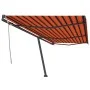 Orange und braune manuell einziehbare Fußmarkise 600x300 cm von , Markisen - Ref: Foro24-3069800, Preis: 614,35 €, Rabatt: %