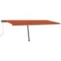 Orange und braune manuell einziehbare Fußmarkise 600x300 cm von , Markisen - Ref: Foro24-3069800, Preis: 614,35 €, Rabatt: %